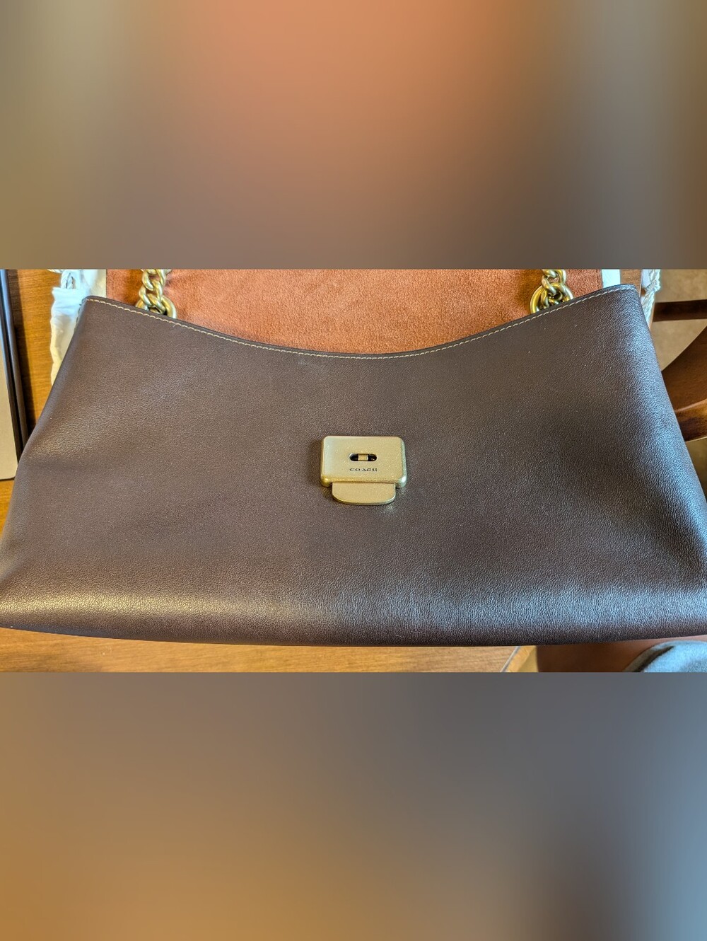 Coach Maple Chelsea Shoulder Bag 30 W/ Chain - Picture 12 of 14